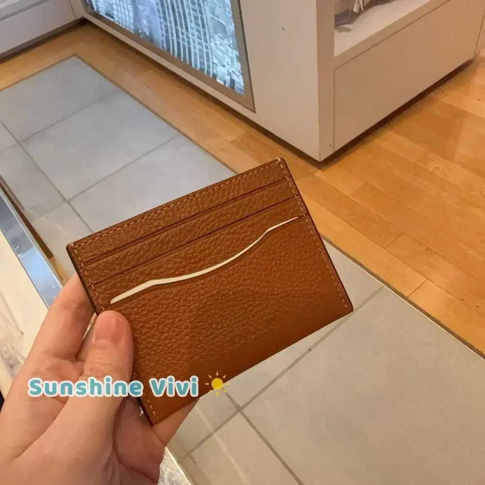 NWT Coach Slim ID Card Case CP209 Leather AMBER BROWN